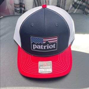 Patriot Trucker Hat with American Flag Patch